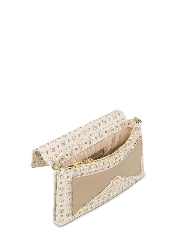 Pollini Borsa A Spalla Heritage Logo Classic Avorio/ghiaccio Sottocosto