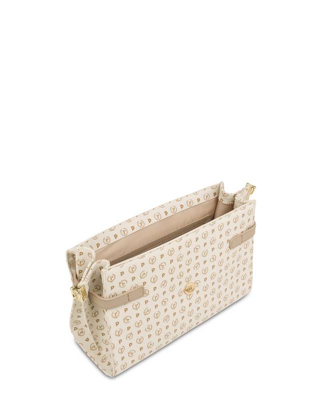 Pollini Borsa A Mano Strutturata Heritage Logo Classic Avorio/ghiaccio Novità