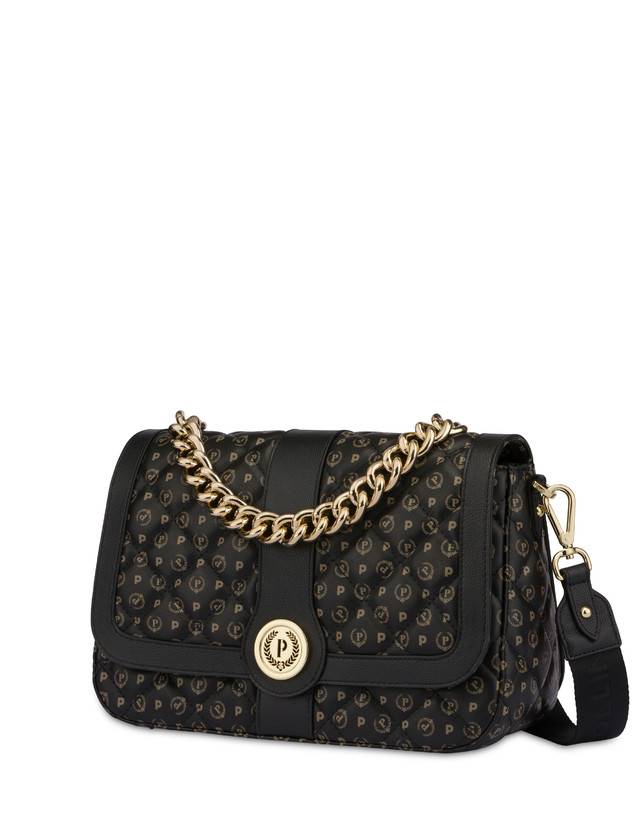 Pollini Borsa A Spalla Heritage Matelassé Nero/nero Sconto