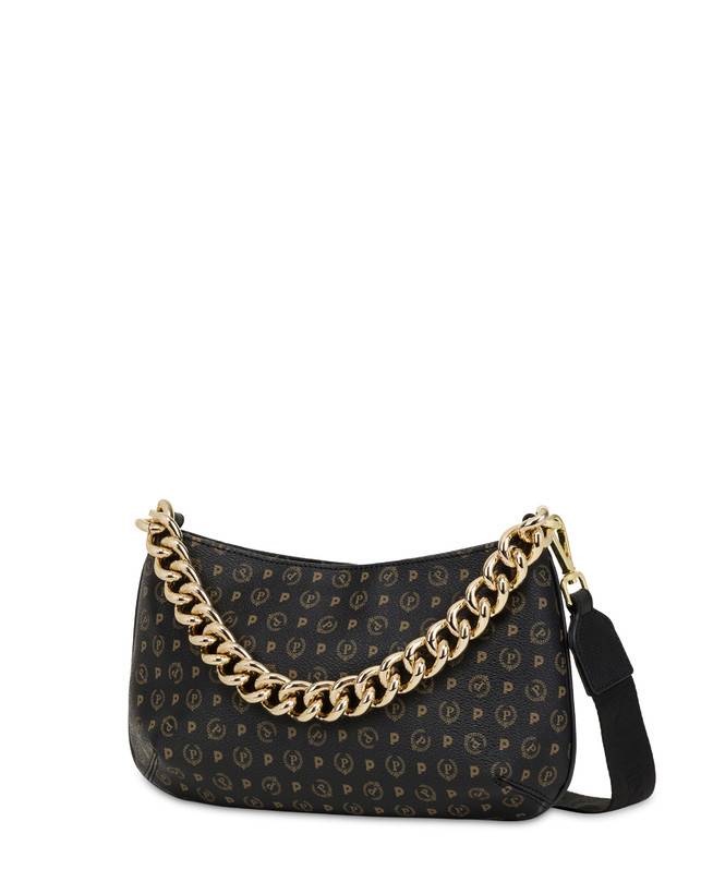 Pollini Borsa A Tracolla Heritage Logo Classic Nero/nero Economico