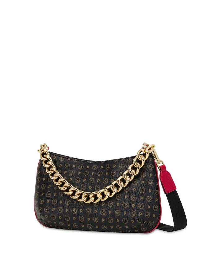 Pollini Borsa A Tracolla Heritage Logo Classic Nero/lacca Hotsell