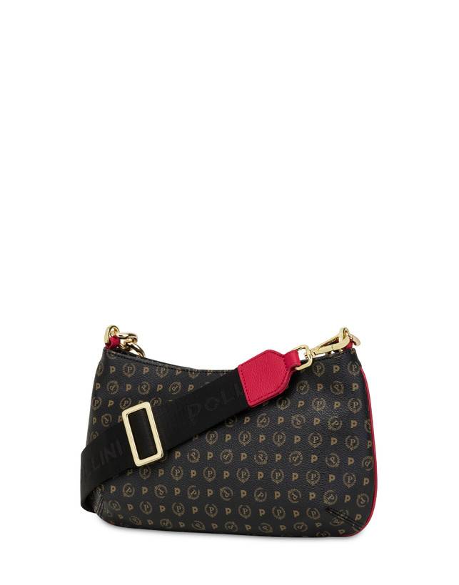 Pollini Borsa A Tracolla Heritage Logo Classic Nero/lacca Hotsell