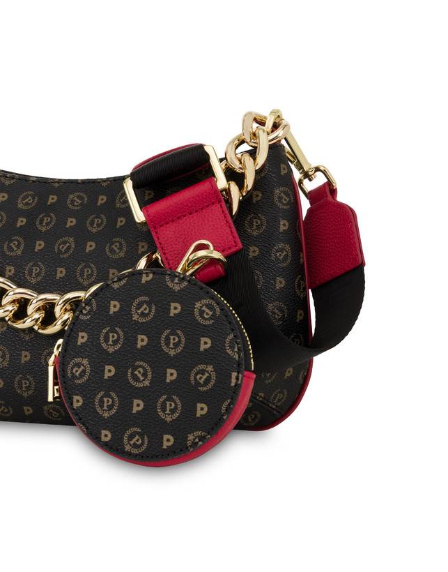 Pollini Borsa A Tracolla Heritage Logo Classic Nero/lacca Hotsell
