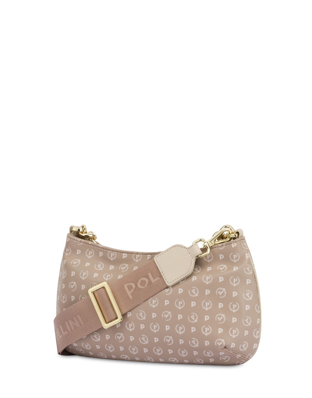 Pollini Borsa A Tracolla Con Catena Heritage Soft Touch Beige/avorio Vendita Calda