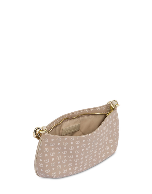 Pollini Borsa A Tracolla Con Catena Heritage Soft Touch Beige/avorio Vendita Calda