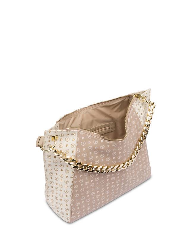 Pollini Tote Bag In Pvc Heritage Soft Touch Avorio/beige/ghiaccio Saldi Di Fabbrica