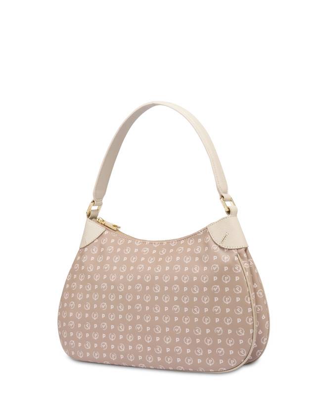 Pollini Borsa A Spalla In Pvc Heritage Soft Touch Beige/avorio I Più Venduti