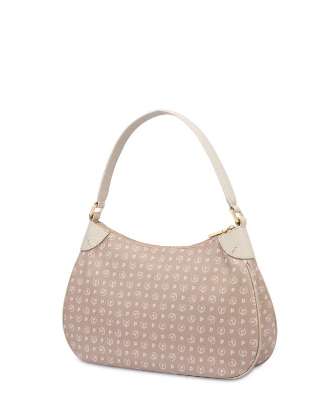 Pollini Borsa A Spalla In Pvc Heritage Soft Touch Beige/avorio I Più Venduti