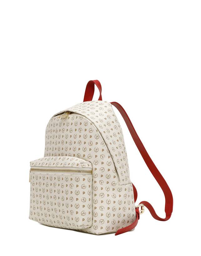 Pollini Zaino Heritage Logo Classic Avorio/lacca Soddisfazione Garantita