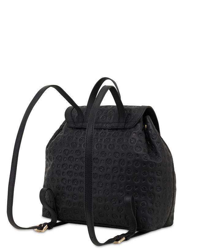 Pollini Zaino Heritage Logo Embossed Nero Affare Del Giorno