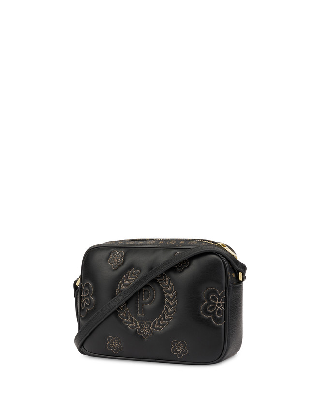 Pollini Borsa A Tracolla Puffy Heritage Nero/nero/nero Sconto