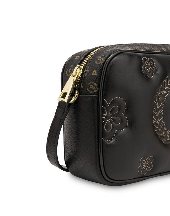 Pollini Borsa A Tracolla Puffy Heritage Nero/nero/nero Sconto