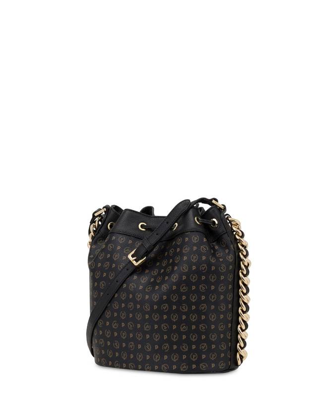 Pollini Borsa A Secchiello Heritage Logo Classic Nero/nero Outlet