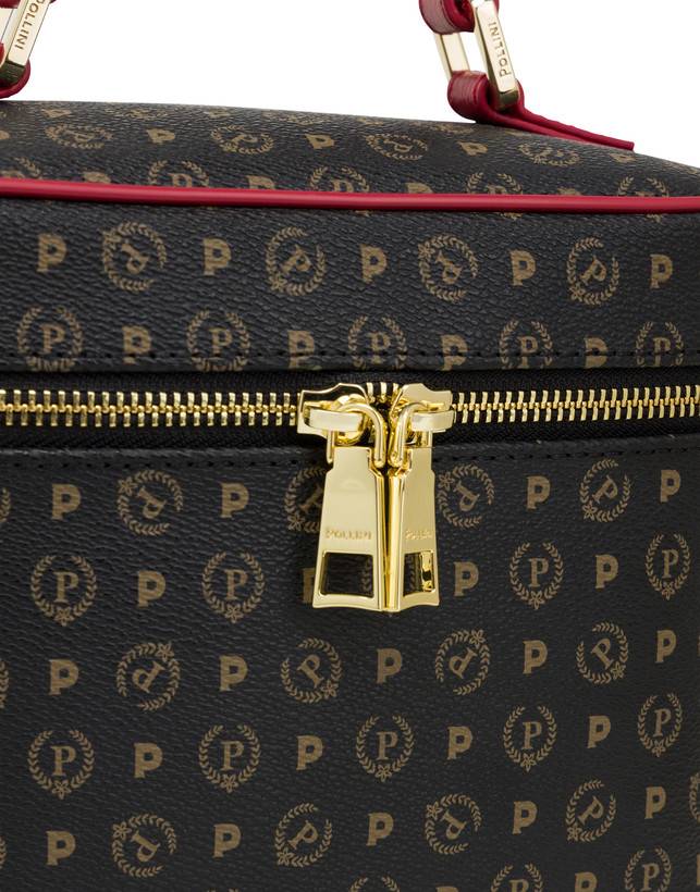 Pollini Borsa Beauty Piccola Heritage Logo Classic Nero/lacca Hotsell