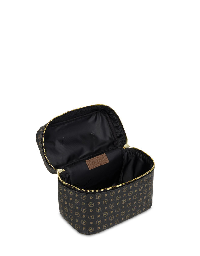 Pollini Borsa Beauty Piccola Heritage Logo Classic Nero/marrone Bestseller