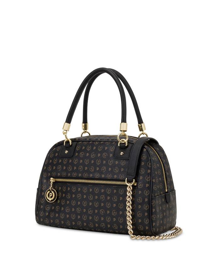 Pollini Bowling Bag Heritage Logo Classic Nero/nero Comprane uno, ottenene uno gratis