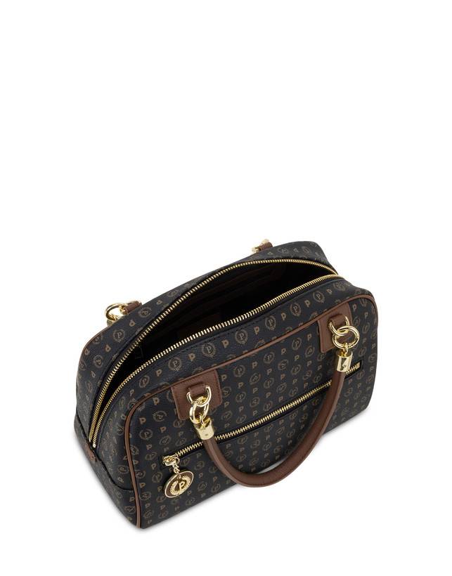 Pollini Bowling Bag Heritage Logo Classic Nero/marrone Offerte speciali