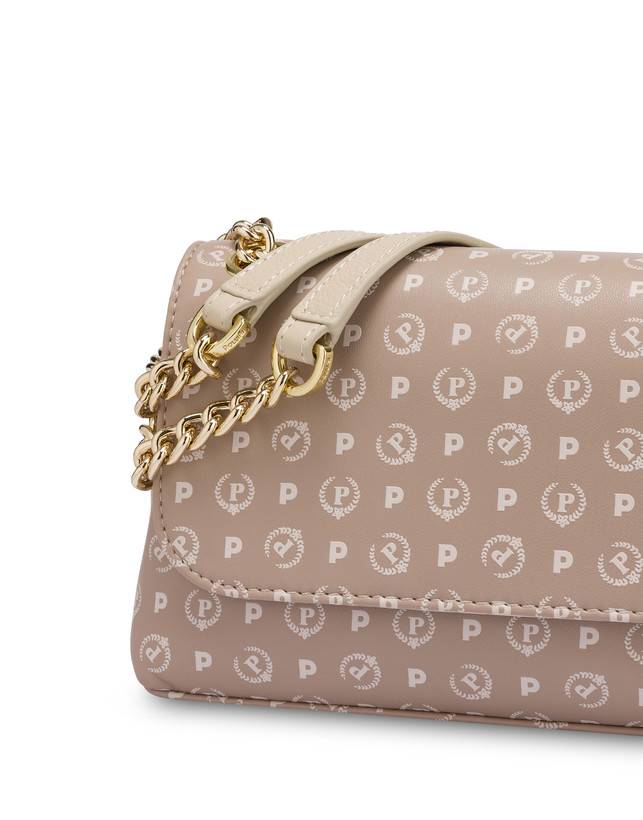 Pollini Borsa A Spalla Heritage Soft Touch Beige/avorio Italia