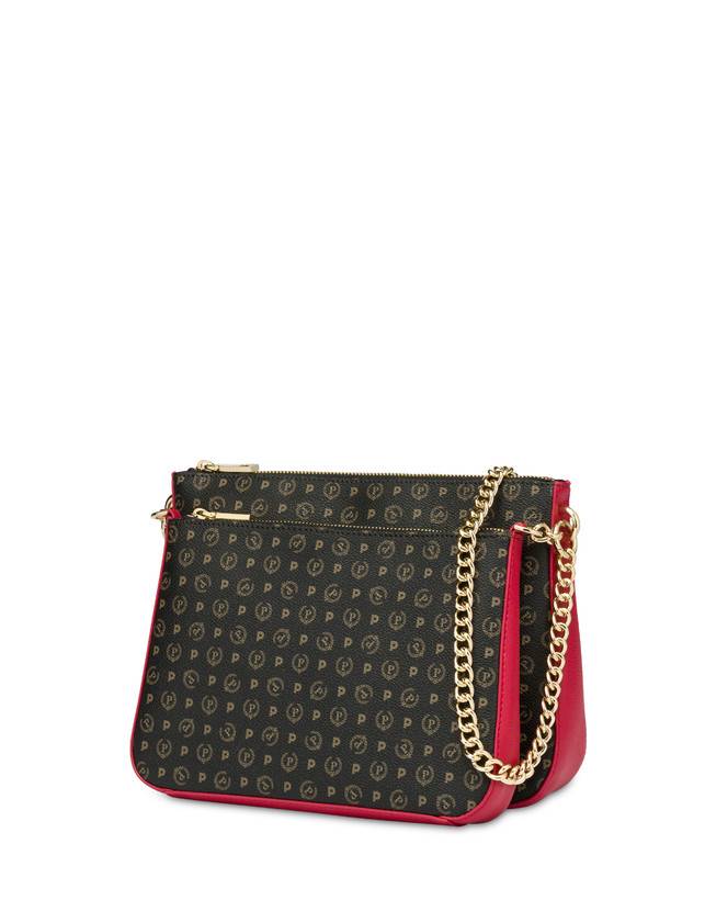 Pollini Borsa A Spalla Heritage Logo Classic Nero/lacca Latest stili