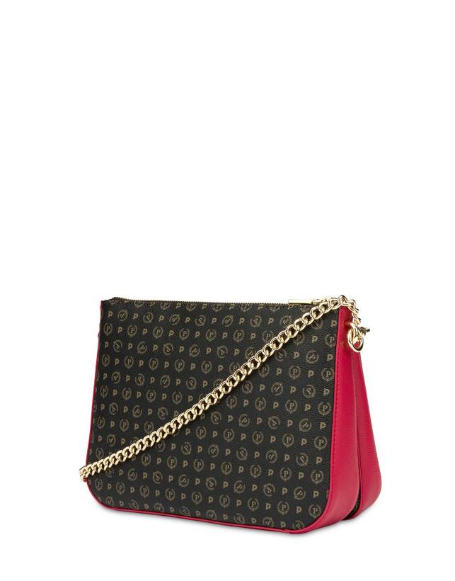 Pollini Borsa A Spalla Heritage Logo Classic Nero/lacca Latest stili