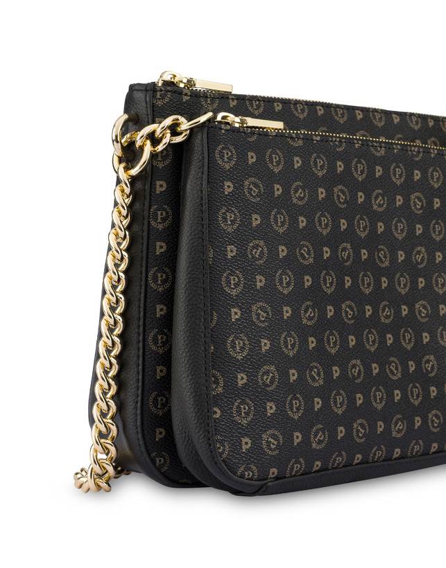 Pollini Borsa A Spalla Heritage Logo Classic Nero/nero Ultimi due giorni