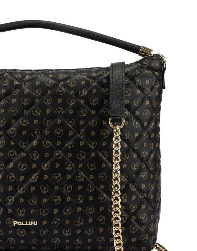 Pollini Borsa Hobo Heritage Matelassé Nero/nero Promozione temporanea