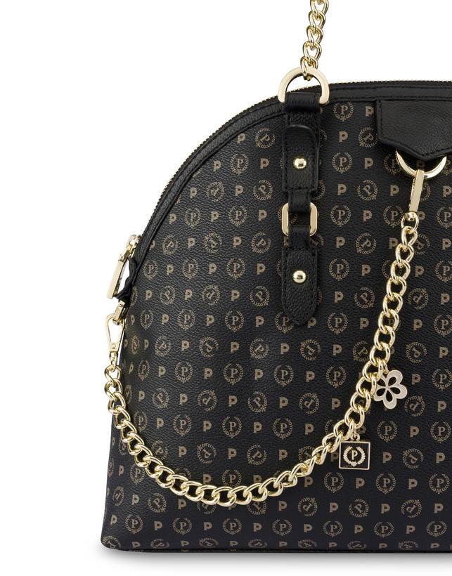 Pollini Borsa A Spalla Heritage Logo Classic Nero/nero Fino al 60% di sconto