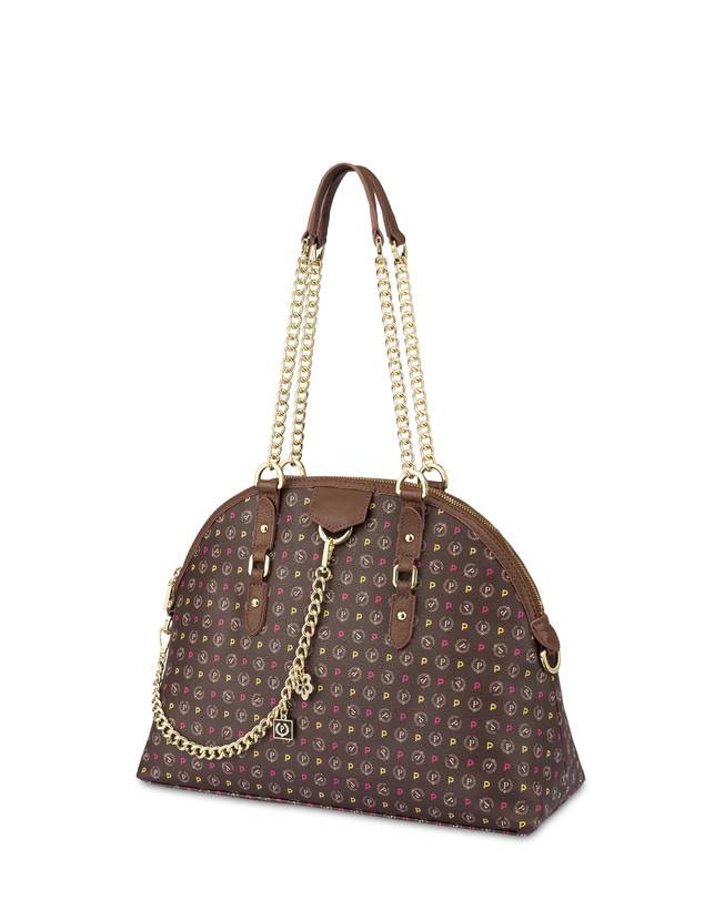 Pollini Borsa A Spalla Heritage Logo Classic Multicolore/marrone Fino al 65% di sconto