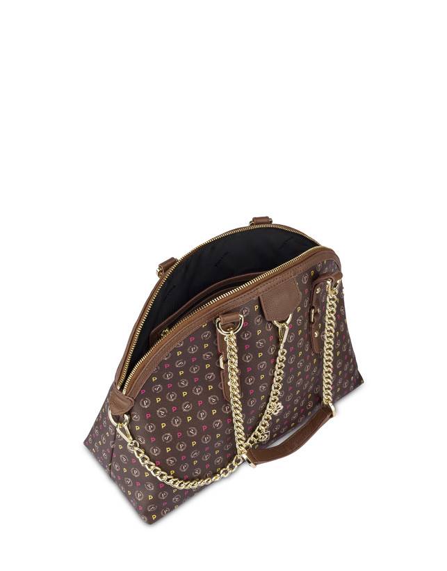 Pollini Borsa A Spalla Heritage Logo Classic Multicolore/marrone Fino al 65% di sconto