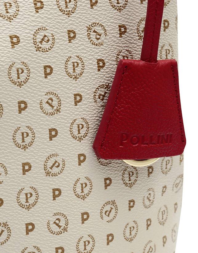 Pollini Borsa A Spalla Heritage Logo Classic Avorio/lacca Solo un giorno rimasto
