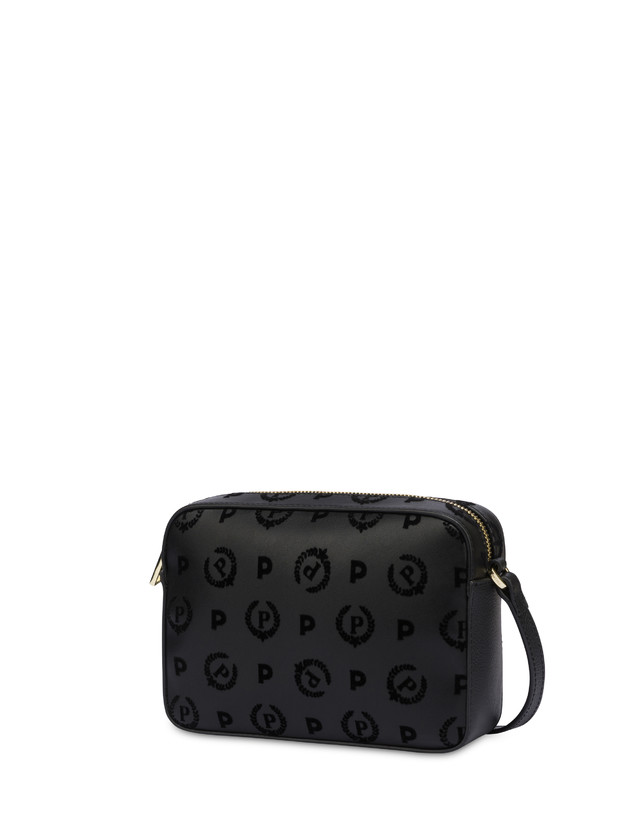 Pollini Borsa A Tracolla Heritage Flock Nero/nero Trasporto libero internazionale