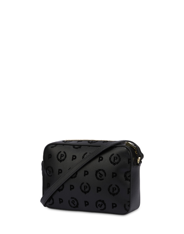 Pollini Borsa A Tracolla Heritage Flock Nero/nero Trasporto libero internazionale