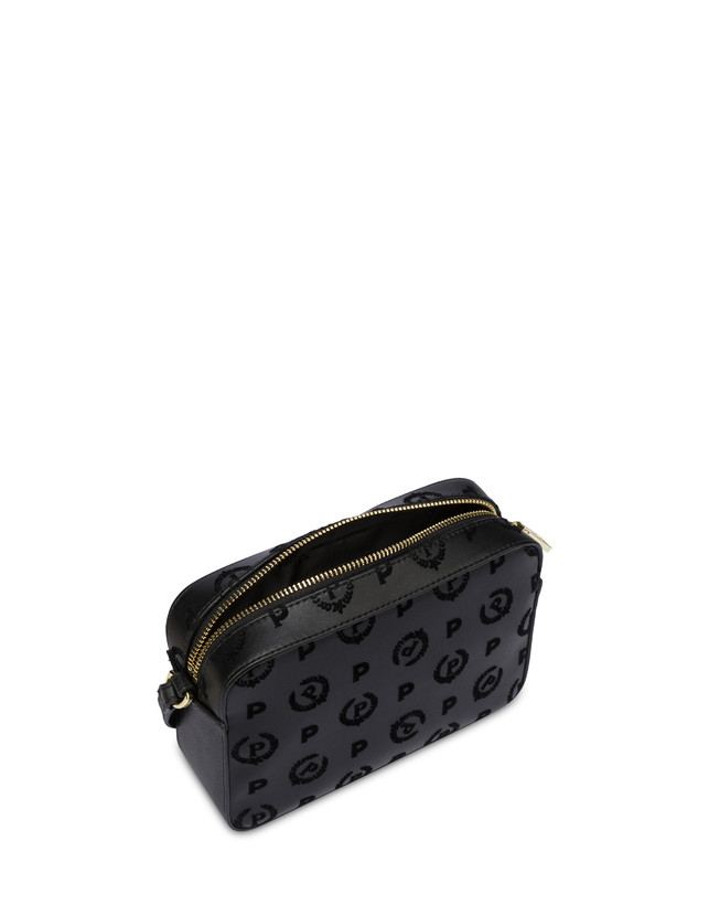 Pollini Borsa A Tracolla Heritage Flock Nero/nero Trasporto libero internazionale
