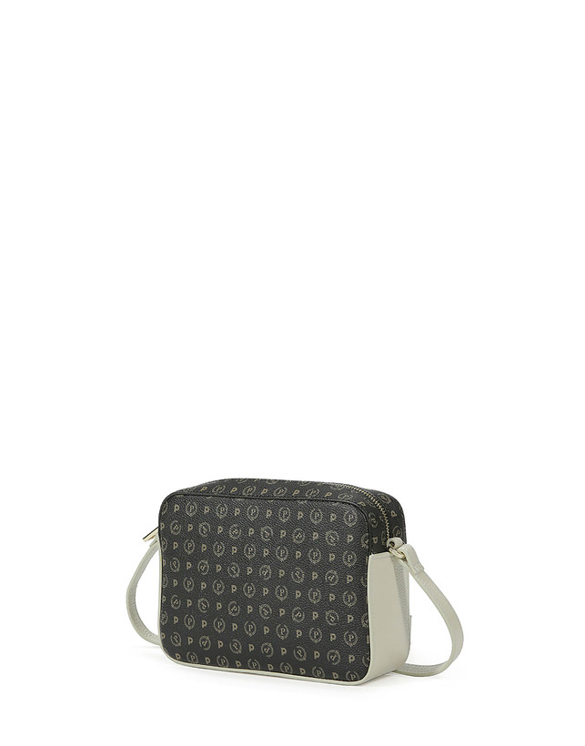 Pollini Borsa A Tracolla Heritage Logo Classic Nero/avorio Limitato a 3 giorni