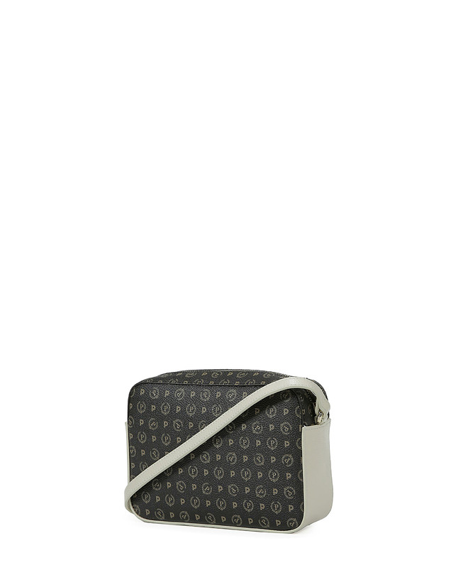 Pollini Borsa A Tracolla Heritage Logo Classic Nero/avorio Limitato a 3 giorni