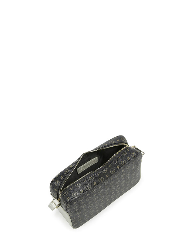 Pollini Borsa A Tracolla Heritage Logo Classic Nero/avorio Limitato a 3 giorni