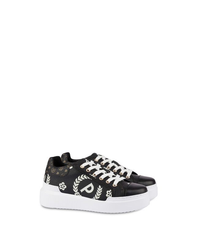 Pollini Sneakers Maxi Heritage Day Sì! Nero/nero/nero Black Friday Prezzi