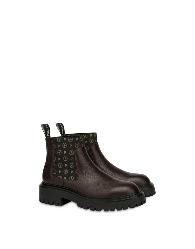 Pollini Beatles In Vitello Logo Heritage Nero/t.moro 50% di sconto per tempo limitato
