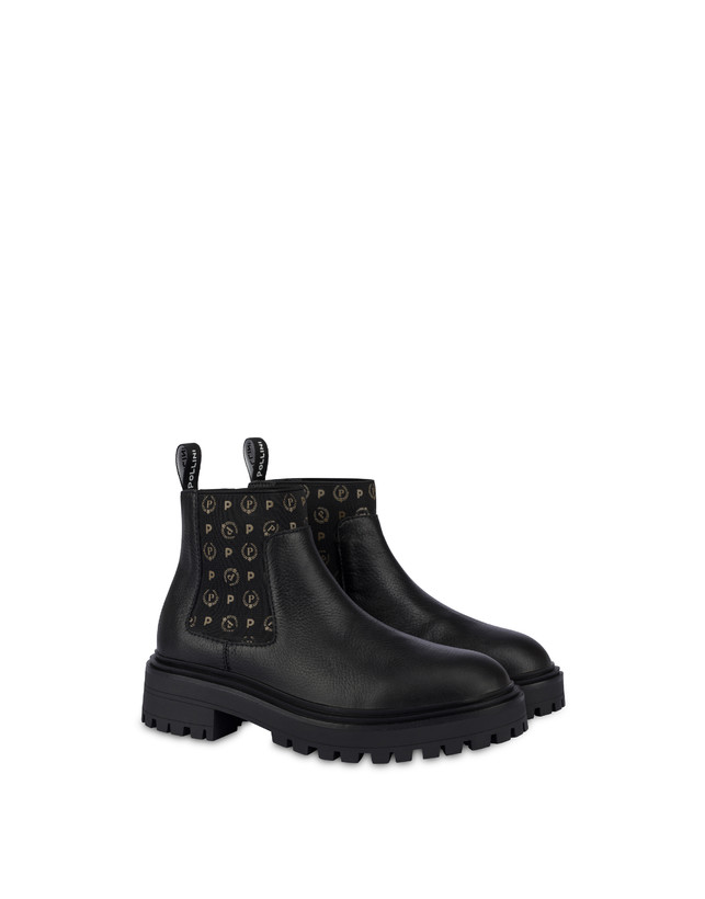 Pollini Beatles In Vitello Logo Heritage Nero/nero Sconti questo mese