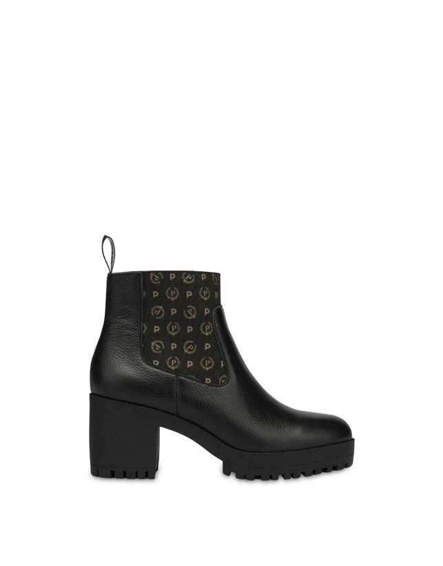 Pollini Stivaletti In Vitello Logo Heritage Nero/nero 2025
