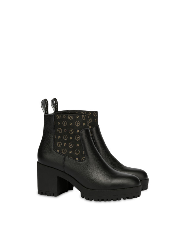 Pollini Stivaletti In Vitello Logo Heritage Nero/nero 2025