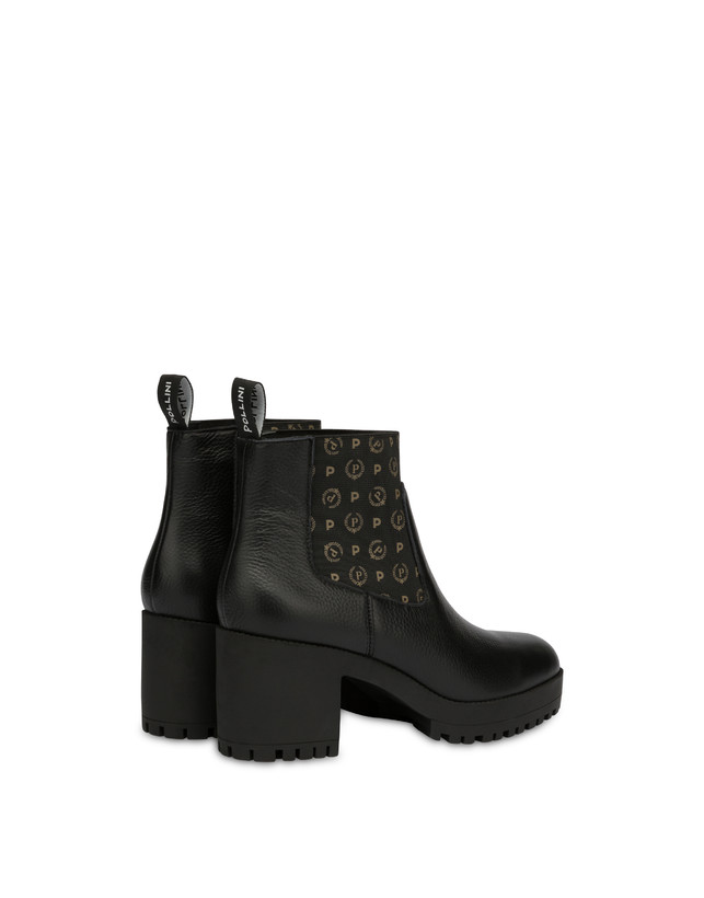 Pollini Stivaletti In Vitello Logo Heritage Nero/nero 2025