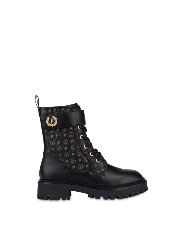 Pollini Combat Boot Heritage Logo Classic Nero/nero Italy