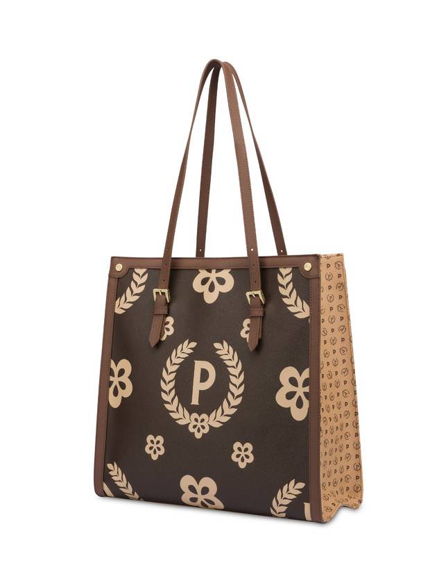 Pollini Tote Bag Day-si! Heritage Crema/marrone/marrone Nuovo