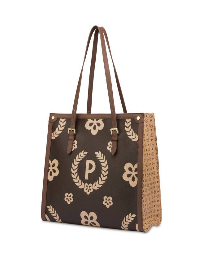 Pollini Tote Bag Day-si! Heritage Crema/marrone/marrone Nuovo