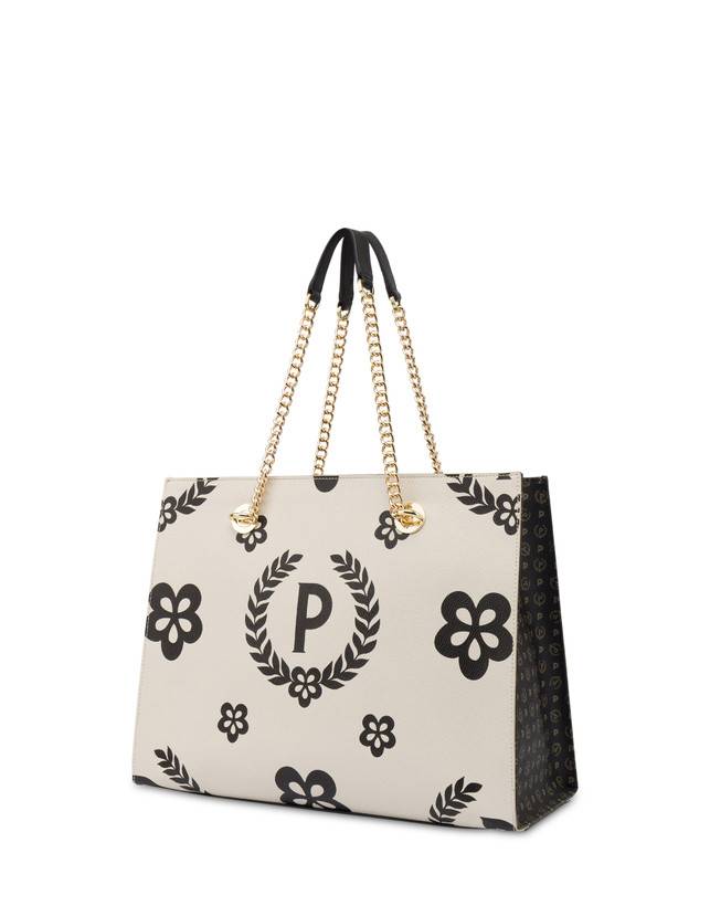 Pollini Shopping Bag Day-si! Heritage Nero/avorio/nero Vendita