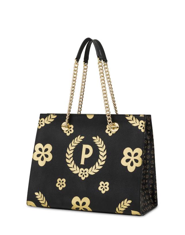Pollini Shopping Bag Day-si! Heritage Nero/oro/nero Promozione