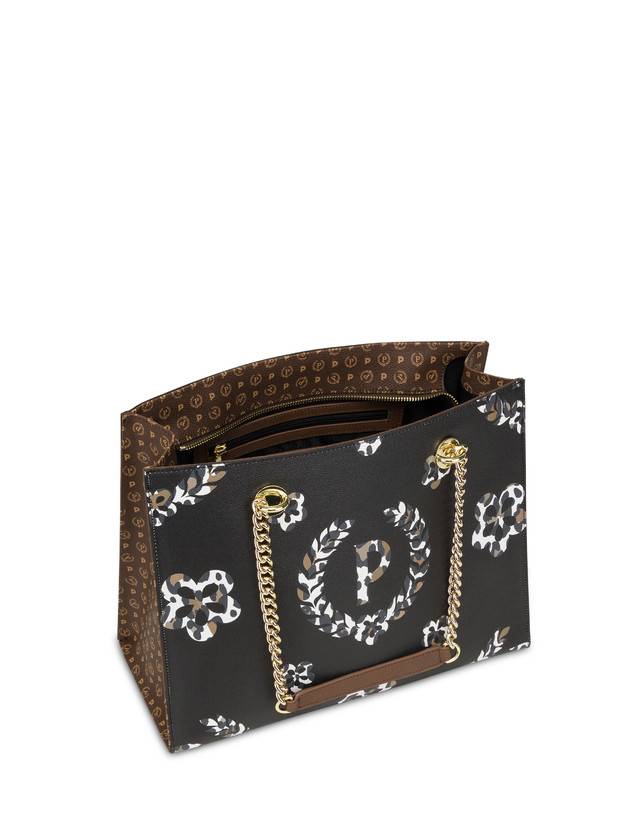 Pollini Shopping Bag Day-si! Heritage Marrone/leopardo/marrone Spedizione Gratuita