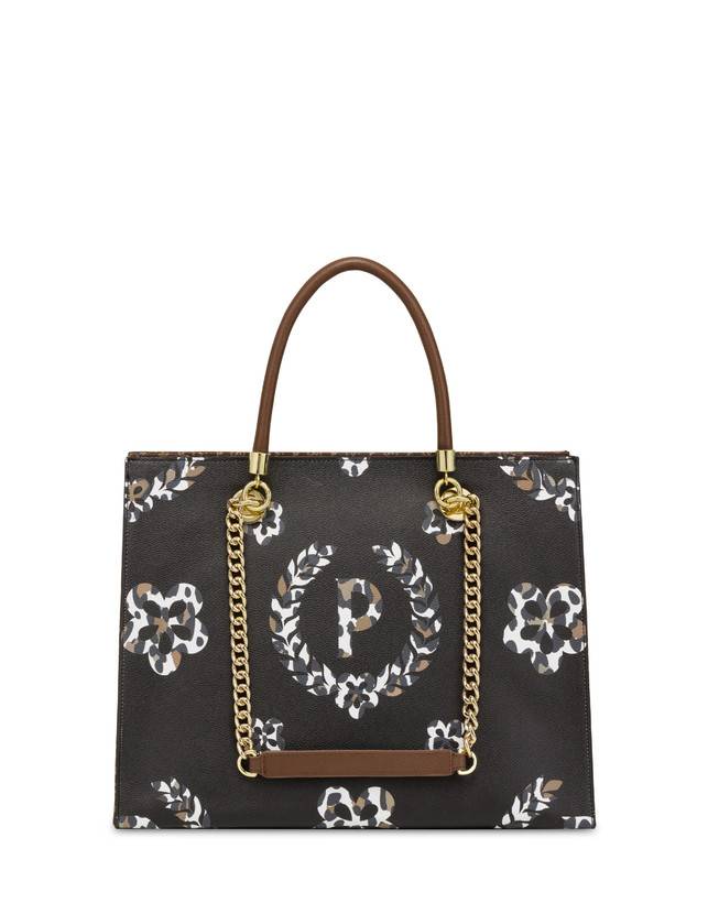 Pollini Shopping Bag Day-si! Heritage Marrone/leopardo/marrone Spedizione Gratuita