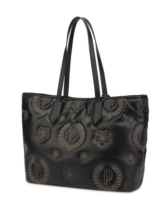 Pollini Shopping Bag Puffy Heritage Nero/nero/nero Soddisfazione Garantita